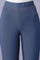 Blue Solid Skinny Fit Cotton Jeggings With Elasticated Waist