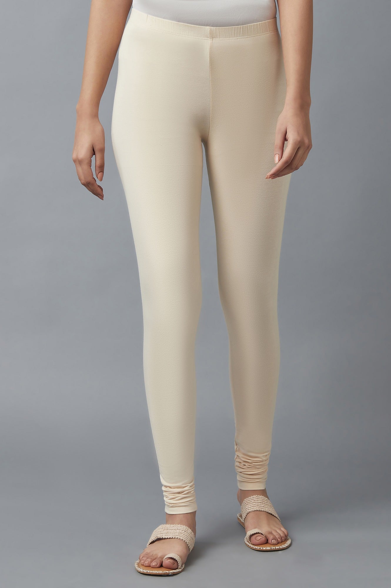 Beige Skin Fit Churidar