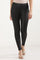 Black Solid Skinny Fit Tights With Elasticated Waist
