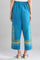 Blue Printed Flared Palazzo