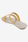 Aurelia Solid Yellow Almond Toe Flat