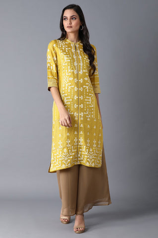 Mustard Yellow Straight kurta