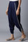 Navy Blue Draped Pants