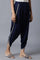 Navy Blue Draped Pants