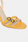 Mustard Textured Almond Toe Stiletto-Wbristol