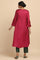 Fuchsia Modal Satin Flared kurta