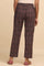 Folksong By W Lilac Hand Block Printed Straight Pants