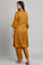 Dark Yellow Modal Satin Solid kurta