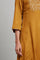 Dark Yellow Modal Satin Solid kurta