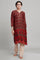 Red Ajrakh Print kurta