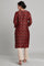 Red Ajrakh Print kurta