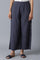 Indigo Printed Flared Parallel Pants