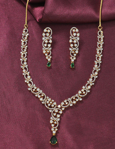 Designer Zirconia Elegance Necklace Set