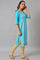 Blue Sequined kurta