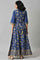 Blue Voil Festive Dress