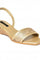 Aurelia Laser Cut Gold Square Wedge