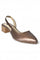 Aurelia Solid Brown Pointed Block Heel