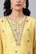 Yellow Chanderi kurta With Tiered Sharara And Dupatta