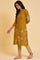 Yellow A-Line Button Down kurta