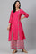 Bright Multicoloured Embroidered kurta With Front Slits