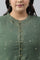 Green Mukaish Dress With Poly Georgette Short Jacket