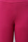 Magenta Solid Knitted Women Tights