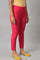 Dark Pink Women Slim Pants