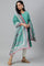 Green Voile Printed Dupatta