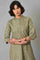 Light Green Shirt kurta With Red Tights