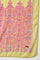 Pink Glitter Printed kurta With Culottes And Green Dupatta