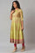 Light Green Karnataka Silk kurta With Dark Pink Tights