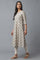 Light Brown A-line Printed kurta