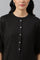 Black Cotton Blend Straight Kurta and Slim Pant Set
