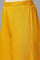 Deep Yellow Embroidered Parallel Pants