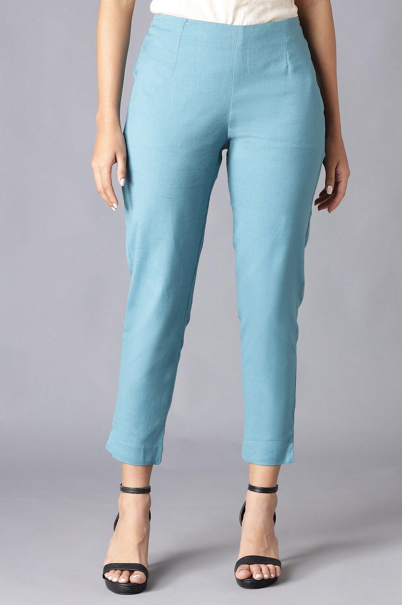 Darkteal Solid Slim Pants