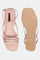 W Blush Whole Foot Embellished Square Toe Flat-Woakley