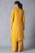 Yellow Embroidered kurta And Parallel Pants Set