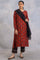 Red Ajrakh Print Flared kurta