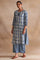 Light Grey Handblock Dabu Print kurta