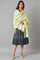 Light Green Stripe Lurex Shawl