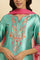 Sea Green Digital Printed Kurta, Pants & Dupatta Set