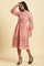 Pink Schiffli Western Shirt Dress