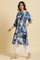 Indigo Abstract Print Kurta