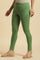 Olive Green Cotton Jersey Lycra Tights