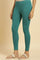 Teal Cotton Jersey Lycra Tights