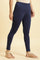 Ink Blue Cotton Jersey Lycra Tights