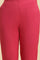 Pink Solid Pants With Gota Trim At Hem