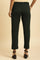 Dark Green Slim Fit Elasticated Western Pants