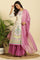 Purple Chiffon Embellished Dupatta