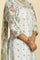 Sky Blue Floral Printed Kurta, Pants And Dupatta Set